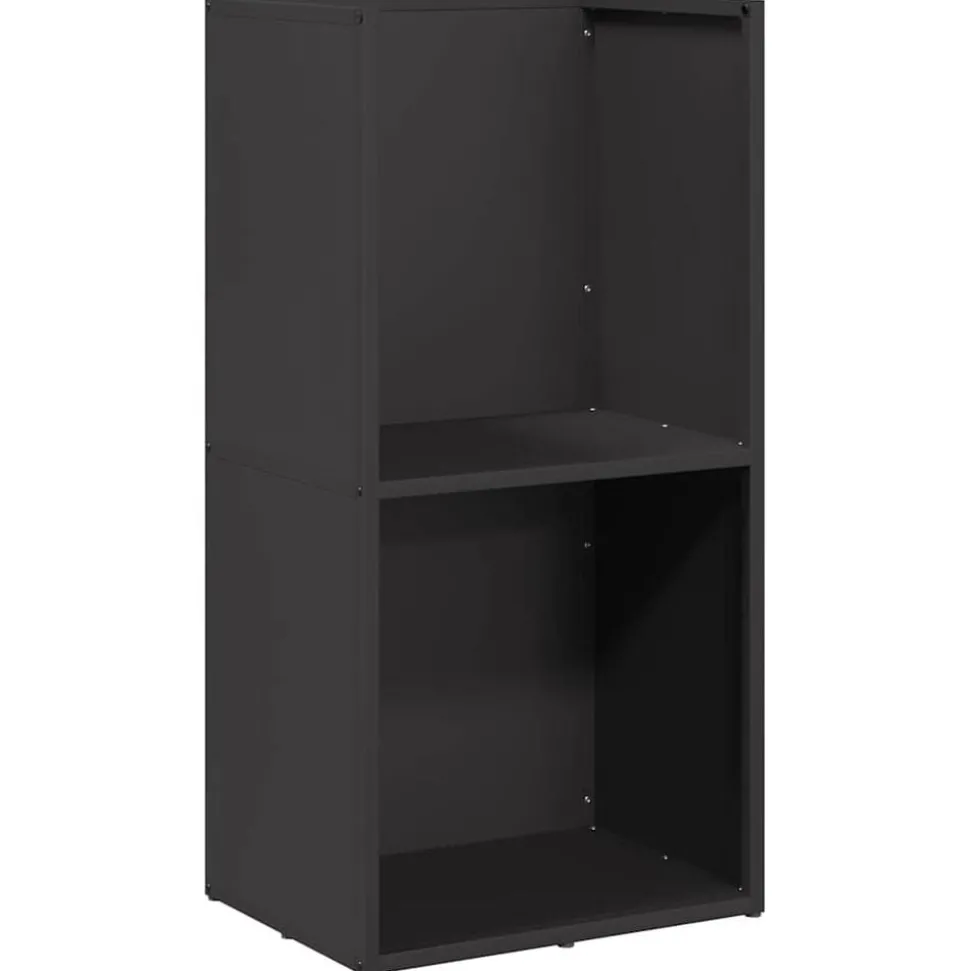 vidaXL Brandhoutrek 40x30x80 cm koudgewalst staal zwart