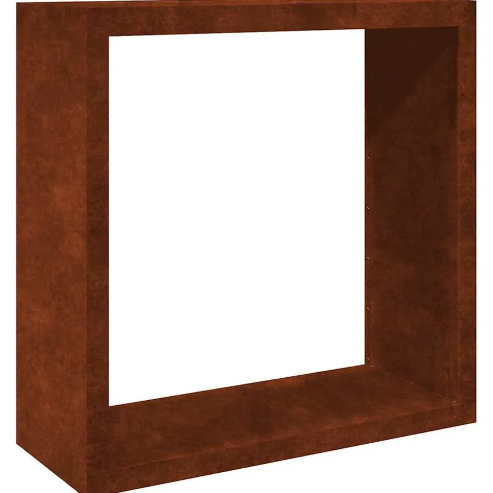 vidaXL Brandhoutrek 100x40x100 cm weervast staal