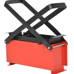 vidaXL Brikettenpers voor papier 34x14x14 cm staal zwart en rood