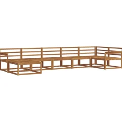 vidaXL Buiten bankenset 7 pcs Naturel Massief Acaciahout