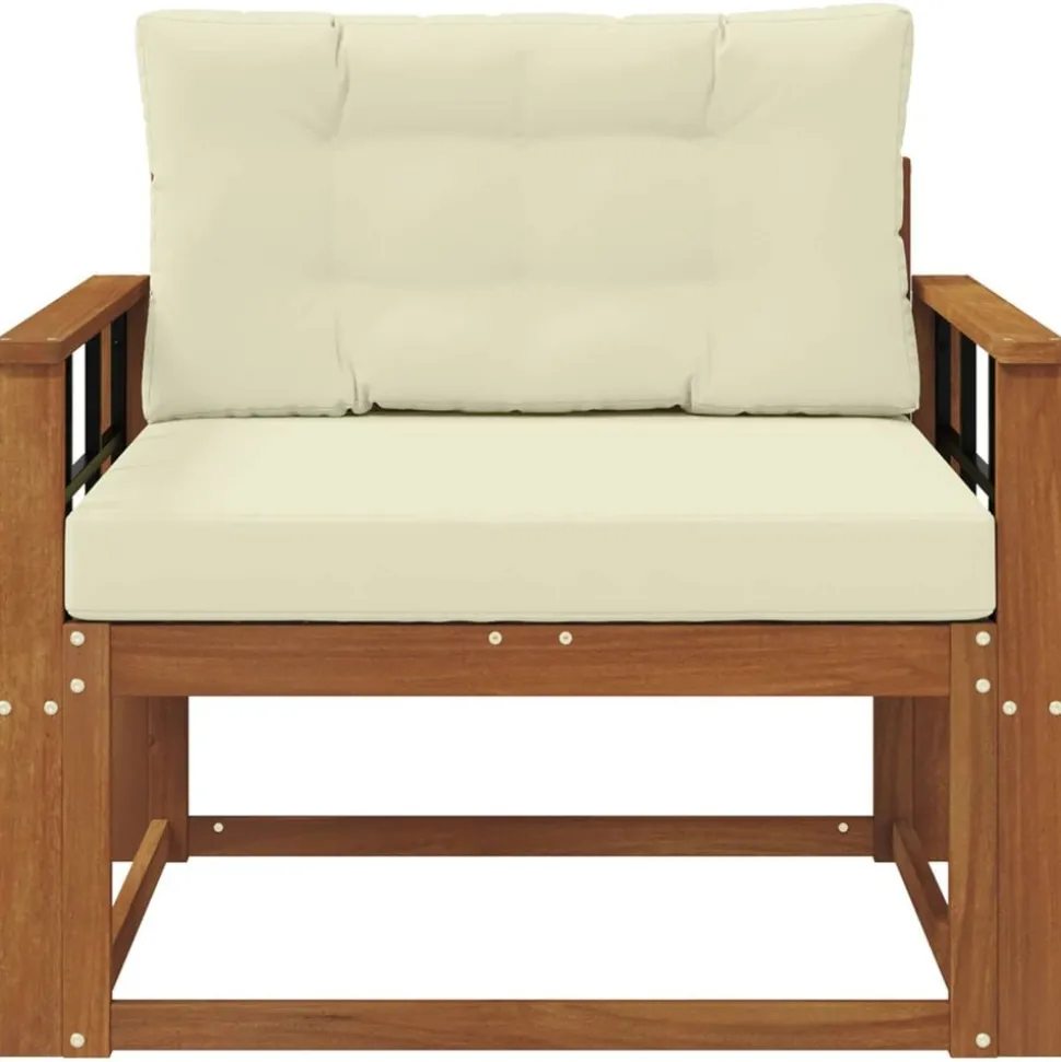 vidaXL Buiten Midden Sofa Massief Acaciahout Naturel