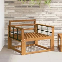 vidaXL Buiten Midden Sofa Massief Acaciahout Naturel