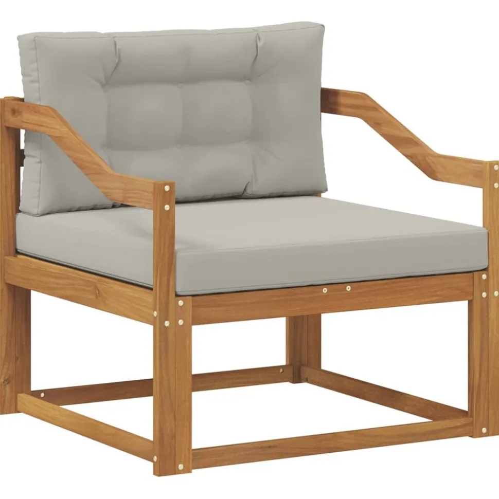 vidaXL Buiten Midden Sofa Massief Acaciahout Naturel