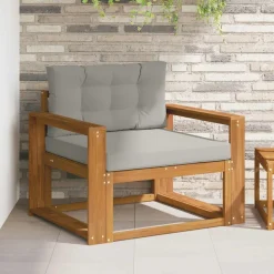 vidaXL Buiten Midden Sofa Massief Acaciahout Naturel