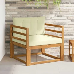 vidaXL Buiten Midden Sofa Massief Acaciahout Naturel
