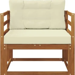 vidaXL Buiten Midden Sofa Massief Acaciahout Naturel