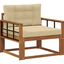 vidaXL Buiten Midden Sofa Massief Acaciahout Naturel