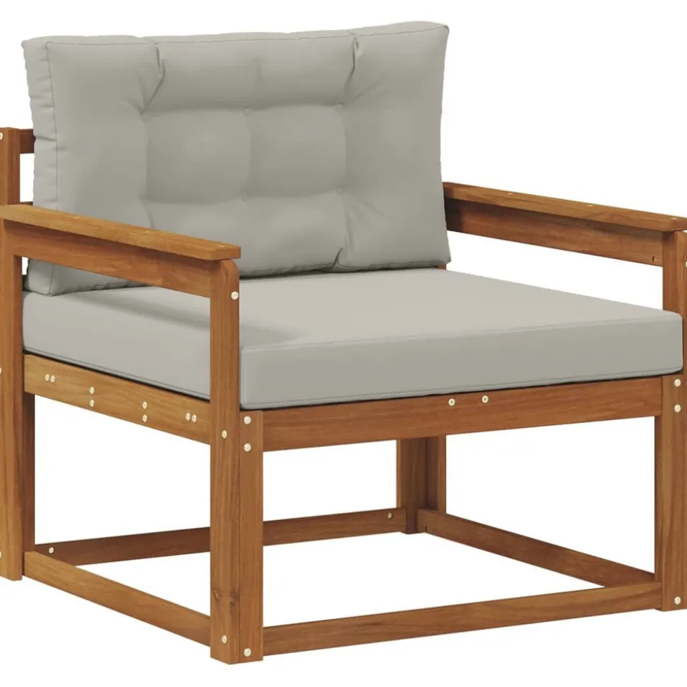 vidaXL Buiten Midden Sofa Massief Acaciahout Naturel