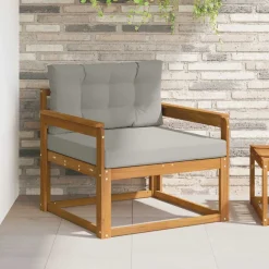 vidaXL Buiten Midden Sofa Massief Acaciahout Naturel