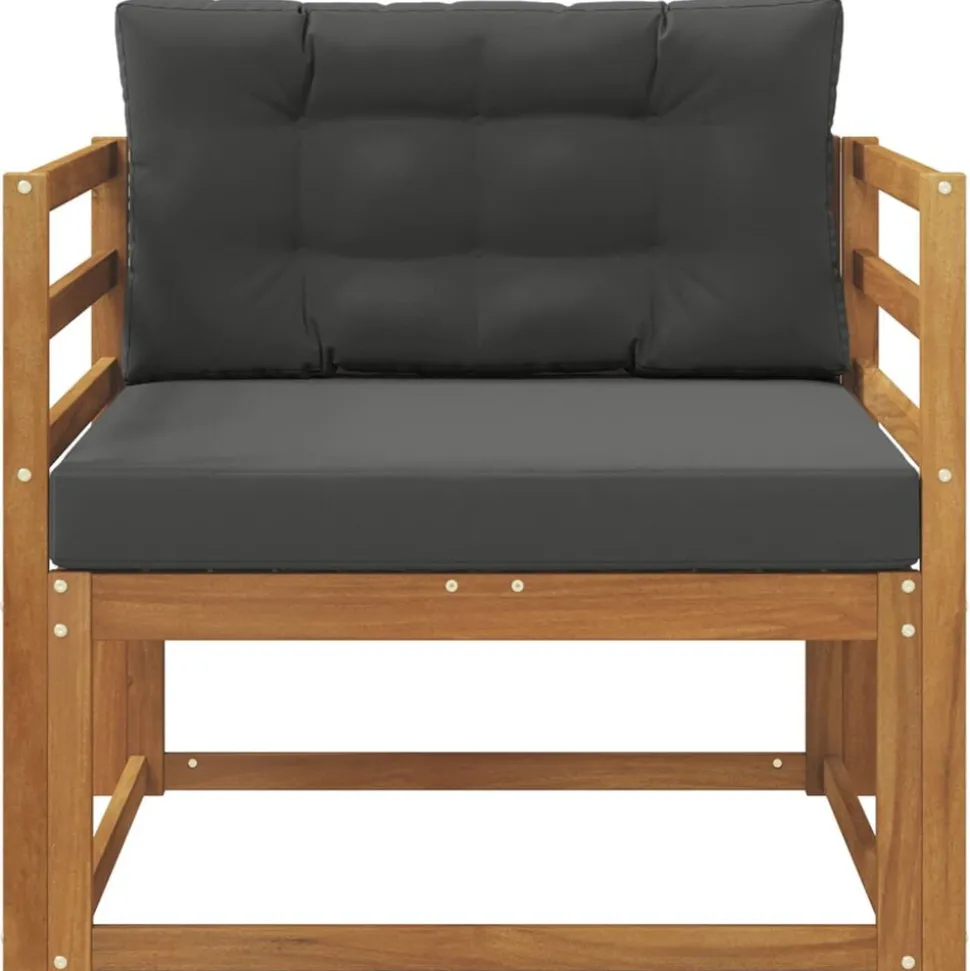 vidaXL Buiten Midden Sofa Massief Acaciahout Naturel