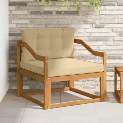 vidaXL Buiten Midden Sofa Massief Acaciahout Naturel