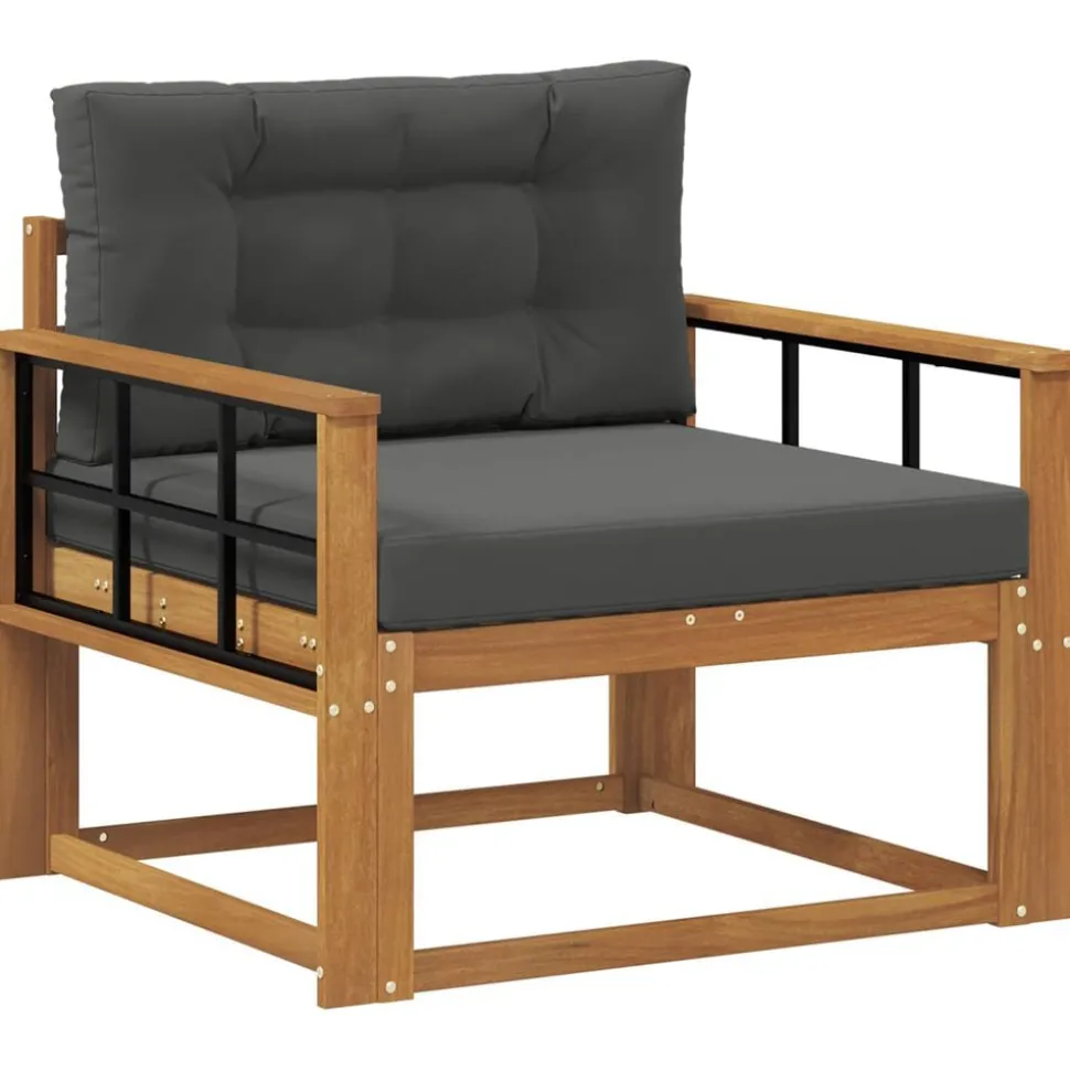 vidaXL Buiten Midden Sofa Massief Acaciahout Naturel