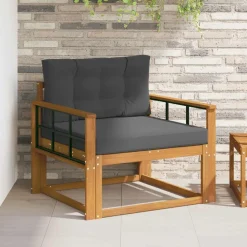 vidaXL Buiten Midden Sofa Massief Acaciahout Naturel