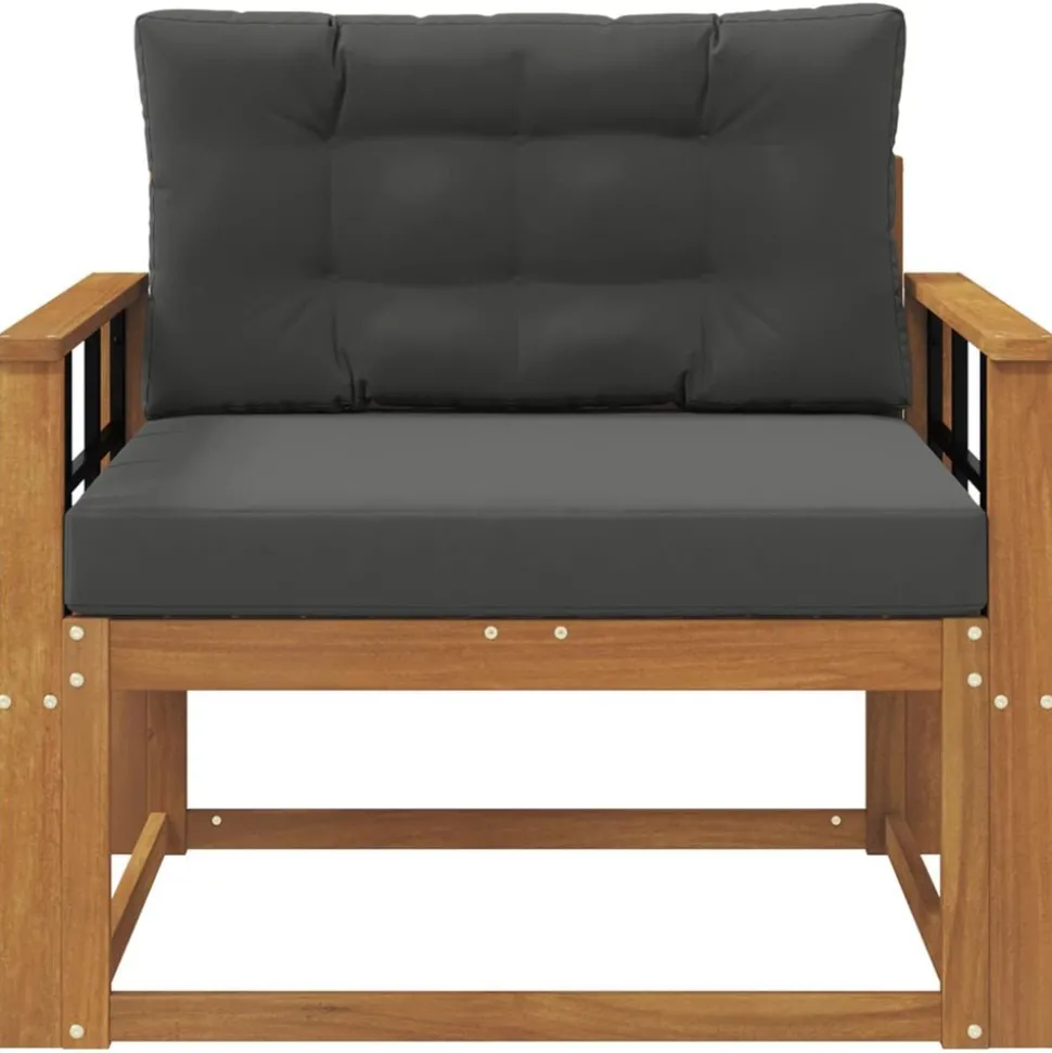 vidaXL Buiten Midden Sofa Massief Acaciahout Naturel
