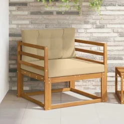 vidaXL Buiten Midden Sofa Massief Acaciahout Naturel