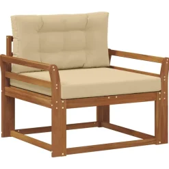 vidaXL Buiten Midden Sofa Massief Acaciahout Naturel