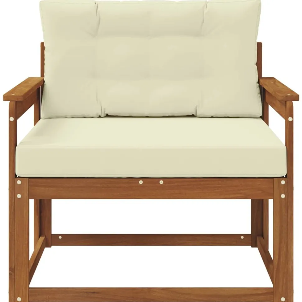 vidaXL Buiten Midden Sofa Massief Acaciahout Naturel