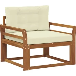 vidaXL Buiten Midden Sofa Massief Acaciahout Naturel
