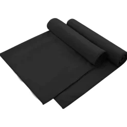 vidaXL Buiten Stoel Handdoeken 2 pcs Zwart 130 x 60 cm