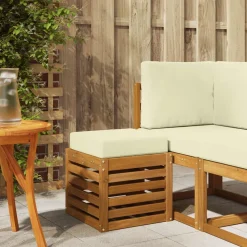 vidaXL Buiten Stool Bank Massief Acaciahout Naturel