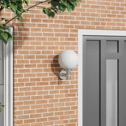 vidaXL Buiten Wandlamp Zilver 28 x 25 x 38 cm