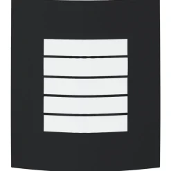 vidaXL Buiten Wandlamp Zwart 23.5 x 9 x 26 cm