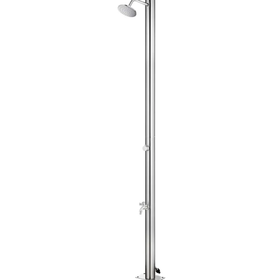 vidaXL Buitendouche 215 cm roestvrij staal