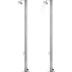 vidaXL Buitendouche 215 cm roestvrij staal