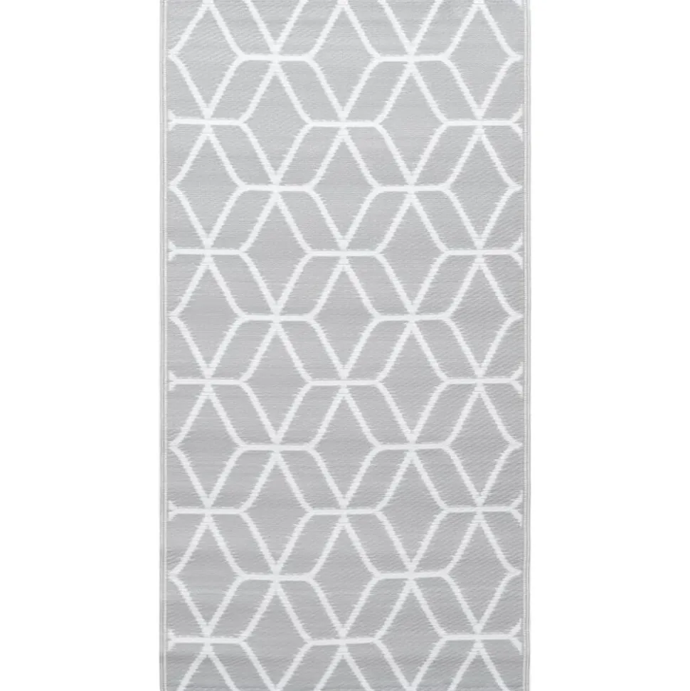 vidaXL Buitenkleed ARAKIL 80x150 cm PP grijs