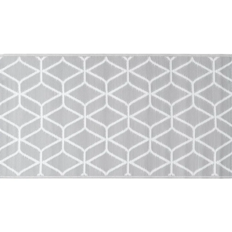 vidaXL Buitenkleed ARAKIL 80x150 cm PP grijs
