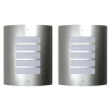 vidaXL Buitenlamp RVS Falerna 2 st
