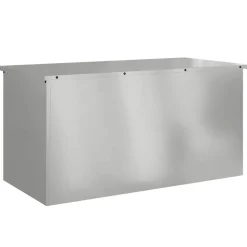 vidaXL Buitenopslagdoos Zilver 100 x 50,5 x 50 cm Staal