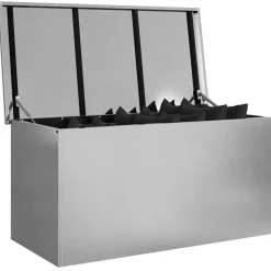 vidaXL Buitenopslagdoos Zilver 100 x 50,5 x 50 cm Staal
