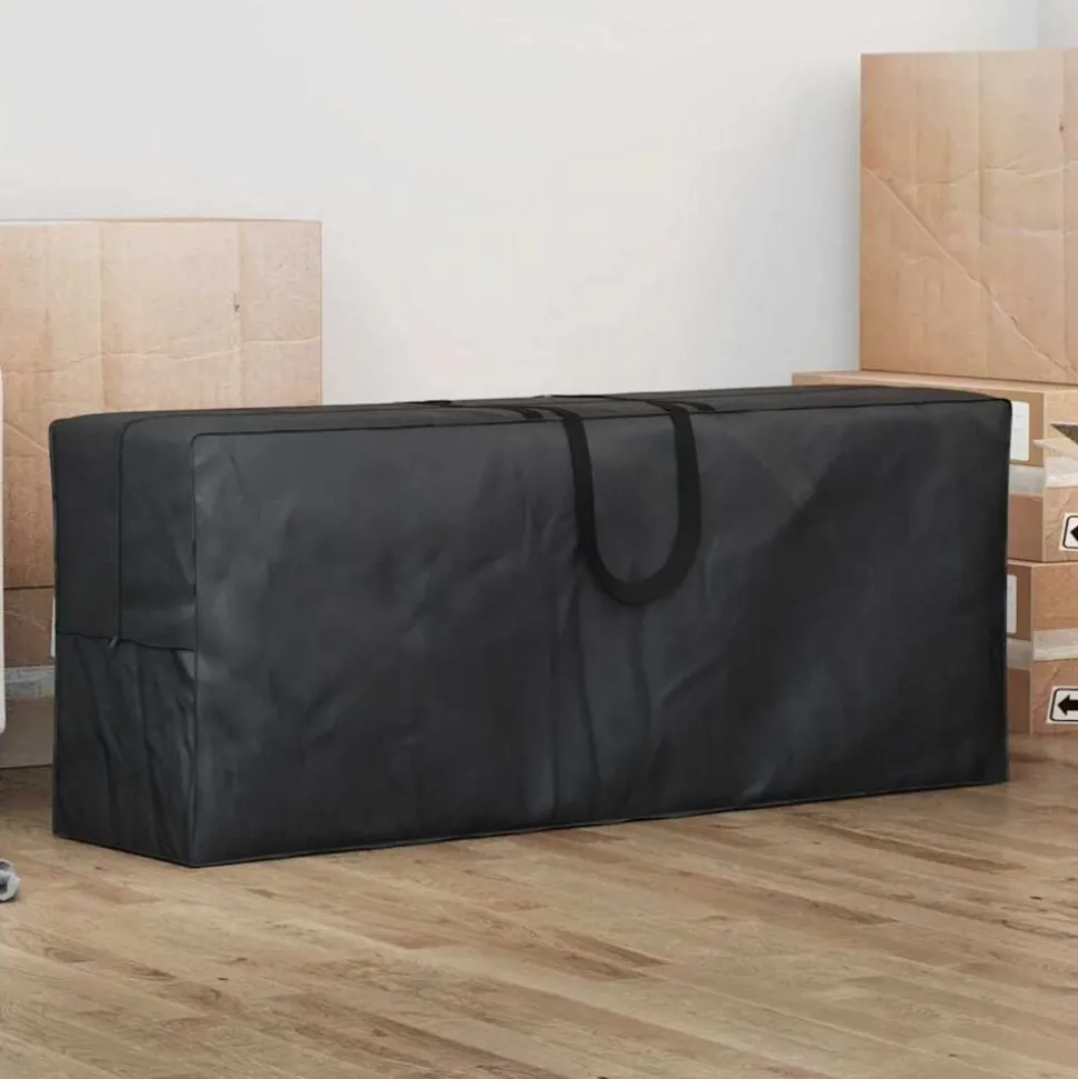 vidaXL Buitent Opslagtas Zwart 125 x 32 x 50 cm 600D Oxford Stof