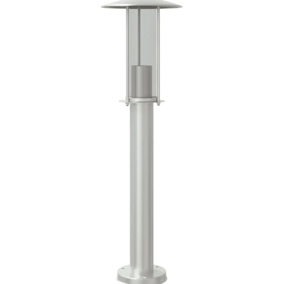 vidaXL Buitenvloerlamp 60 cm roestvrijstaal zilverkleurig