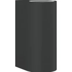 vidaXL Buitenwandlamp gegoten aluminium zwart