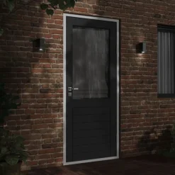 vidaXL Buitenwandlampen 2 st gegoten aluminium zwart