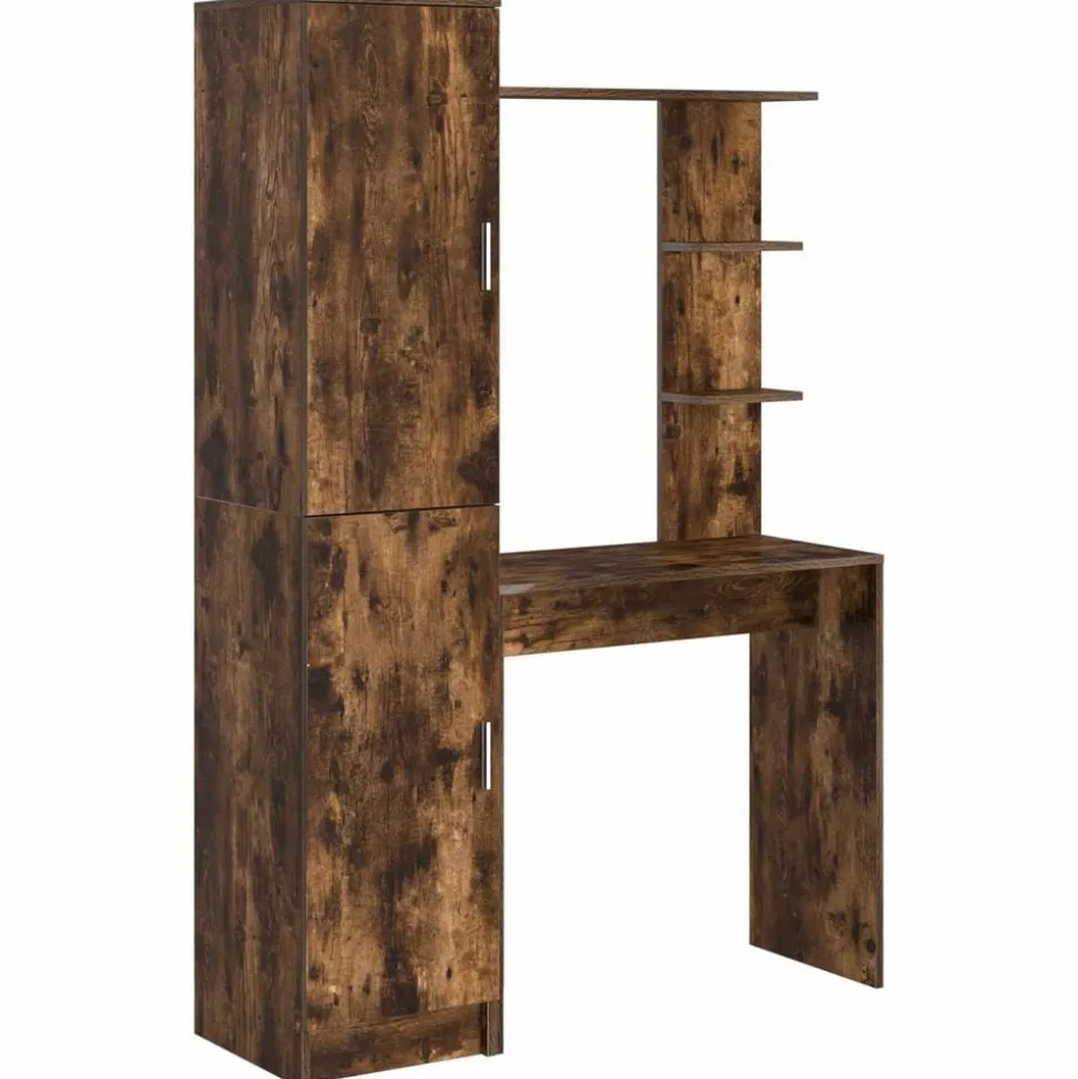 vidaXL Bureau 2 pcs Gerookt eiken