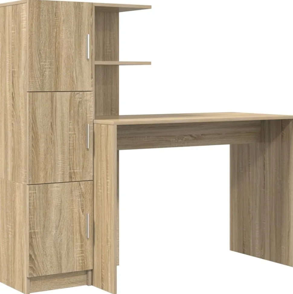 vidaXL Bureau 2 pcs Sonoma Eiken