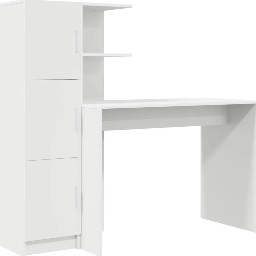 vidaXL Bureau 2 pcs Wit