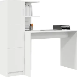 vidaXL Bureau 2 pcs Wit