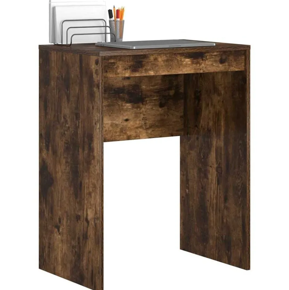 vidaXL Bureau Gerookt eiken 60 x 40 x 76 cm