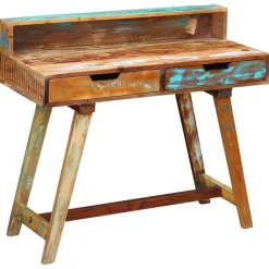 vidaXL Bureau massief gerecycled hout