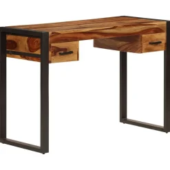 vidaXL Bureau met 2 lades 110x50x77 cm massief acaciahout