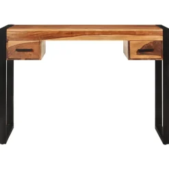 vidaXL Bureau met 2 lades 110x50x77 cm massief acaciahout