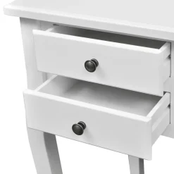 vidaXL Bureau met gebogen poten en 5 lades Franse stijl