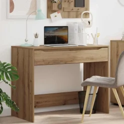 vidaXL Bureau met lade Artisan Eik 100 x 50 x 78 cm Geconstrueerd hout