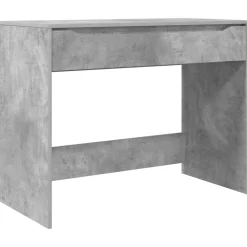 vidaXL Bureau met lade Beton Grijs 100 x 50 x 78 cm Geconstrueerd hout