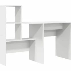 vidaXL Bureau met lade Wit 131,5 x 50 x 106,5 cm Bewerkt hout
