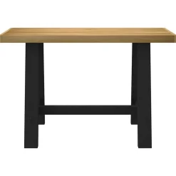 vidaXL Bureau NOAIN A-vormige poten 120x50x75 cm massief hout